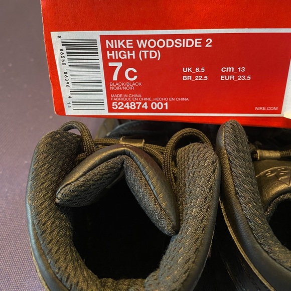 Nike Woodside 2 High (TD) - ACG Black Boot - Picture 2 of 6